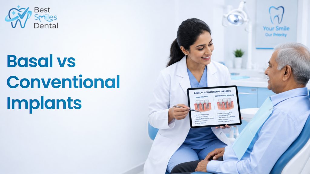 basal vs conventional dental implants